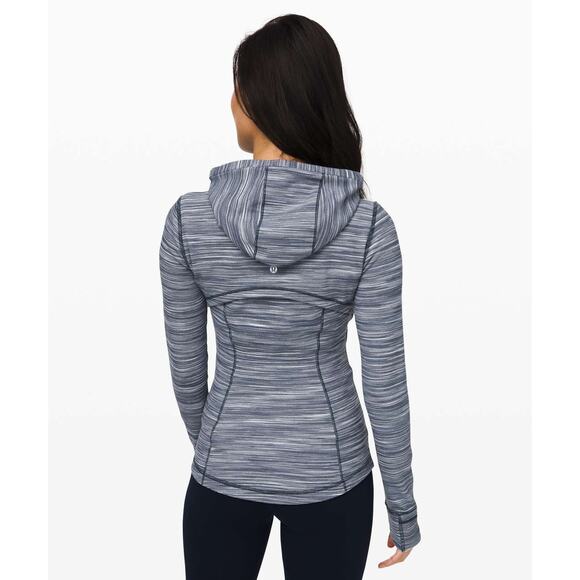 Lululemon Hooded Define Jacket Nulu Mini Space Dye Herringbone Heathered - 6 - Picture 5 of 5